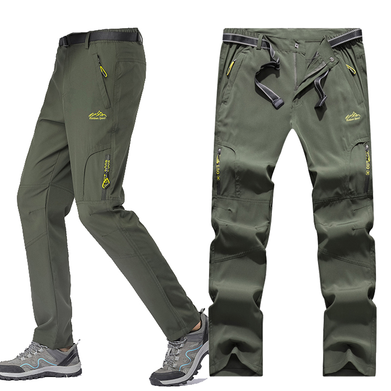 Fishing Pants Waterproof - 軽量防水タクティカルフィッシングパンツ,速乾性,ポケット付き,ジッパー,伸縮性,メンズ,XL-5XL,夏