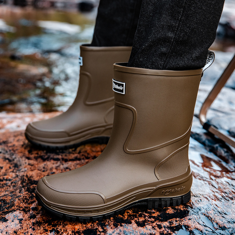 36-47 サイズ耐摩耗性厚底レインブーツメンズアウトドア釣 - Fishing Boots のレビューと価格