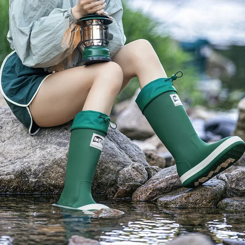 男性と女性のための滑り止めラバーシューズ,釣り,洗車,仕事, - Fishing Boots のレビューと価格