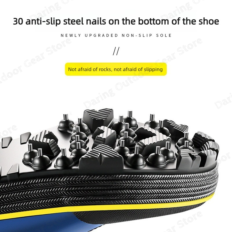 釣り用レインブーツ 防水 ハイカット 滑り止め スタッズ付き - Fishing Boots のレビューと価格