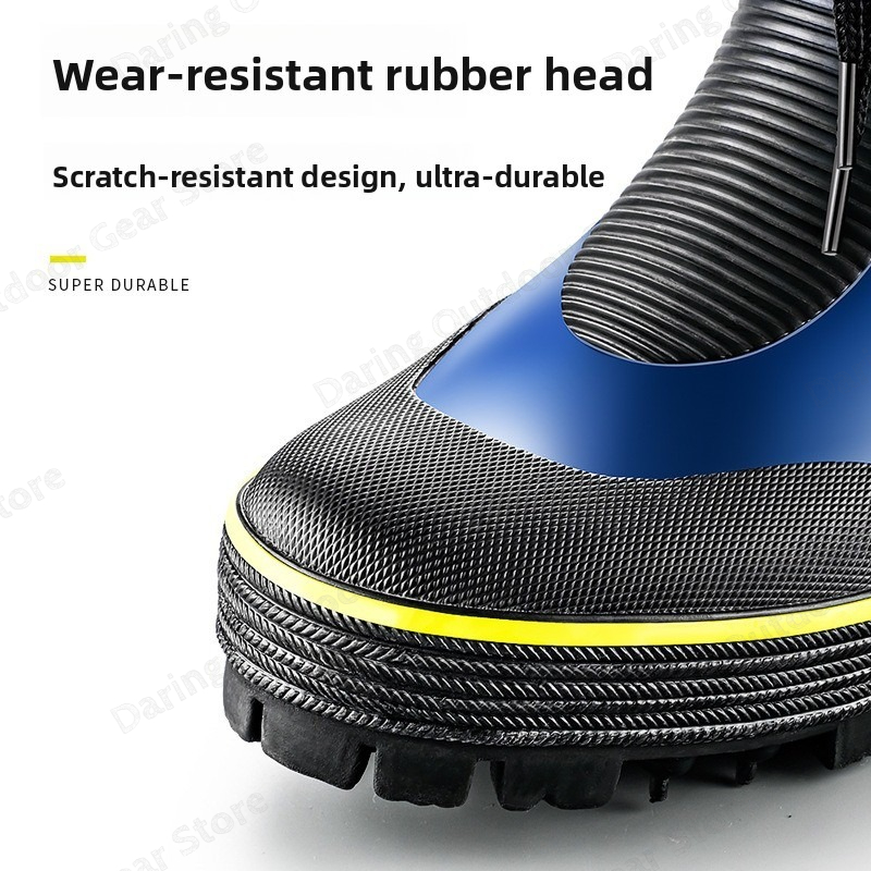 釣り用レインブーツ 防水 ハイカット 滑り止め スタッズ付き - Fishing Boots のレビューと価格