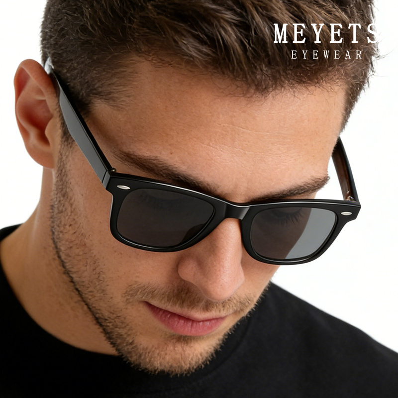 MEYETS 男性偏光処方サングラス女性用クラシックレトロリ - Fishing Sunglasses Polarized のレビューと価格