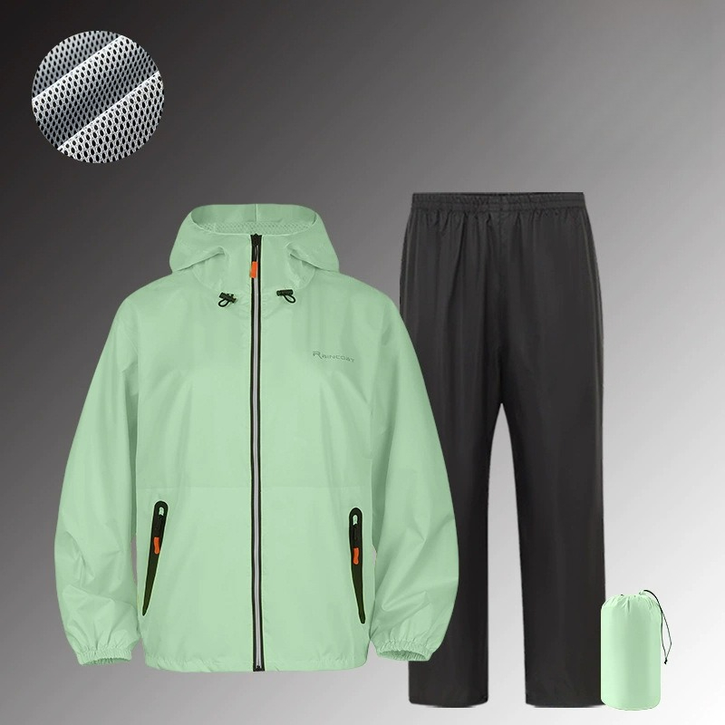 防水レインスーツセット 全身反射材付き アウトドアサイクリン - Fishing Rain Suit のレビューと価格