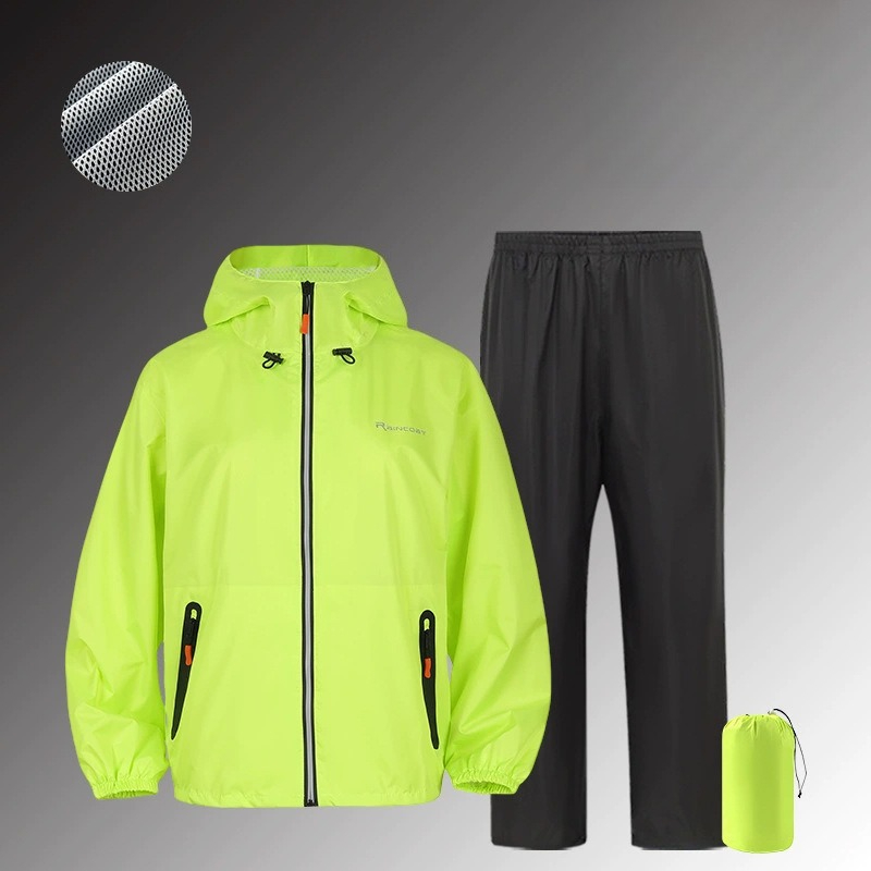 防水レインスーツセット 全身反射材付き アウトドアサイクリン - Fishing Rain Suit のレビューと価格