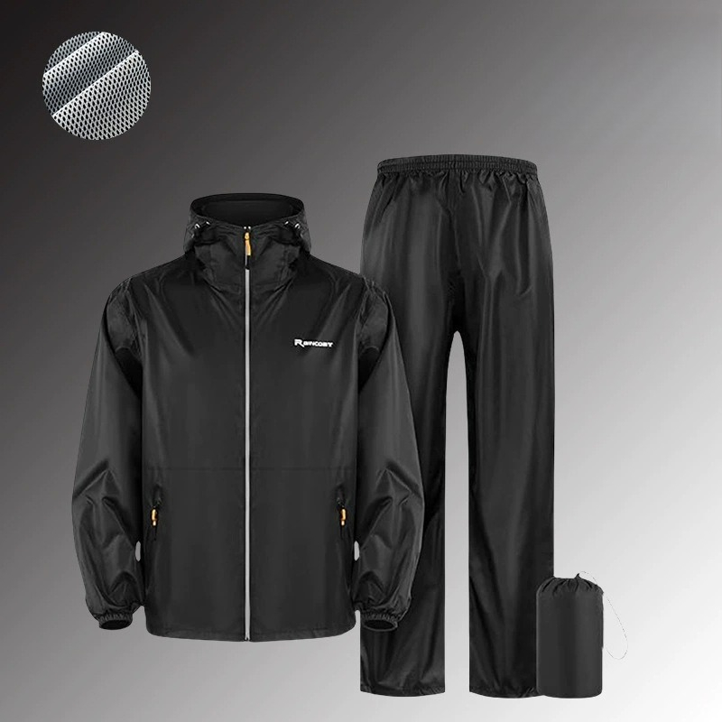 防水レインスーツセット 全身反射材付き アウトドアサイクリン - Fishing Rain Suit のレビューと価格