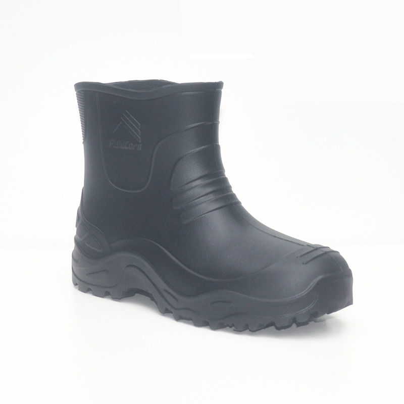 Evaレインブーツメンズブラック軽量ウォーターブーツウォッシ - Fishing Boots のレビューと価格