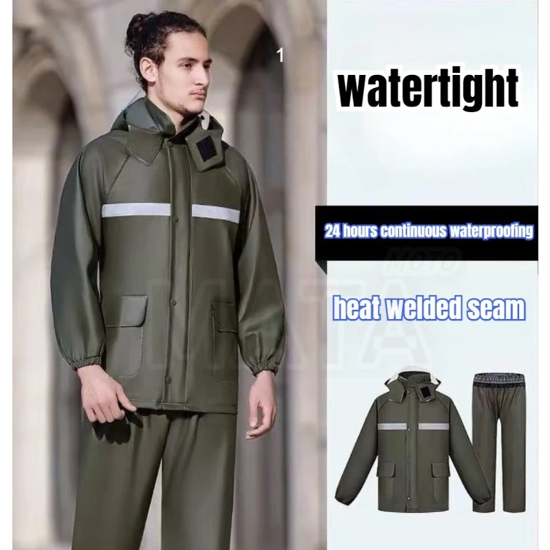 乗馬用レインコートとレインパンツスーツ、分割式サイクリング、 - Fishing Rain Suit のレビューと価格